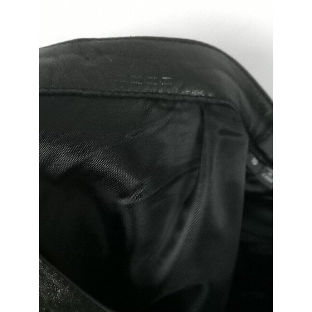 Garson Pants Women's Leather Size 10 Black Riding Motorcycle Biker - Picture 11 of 16
